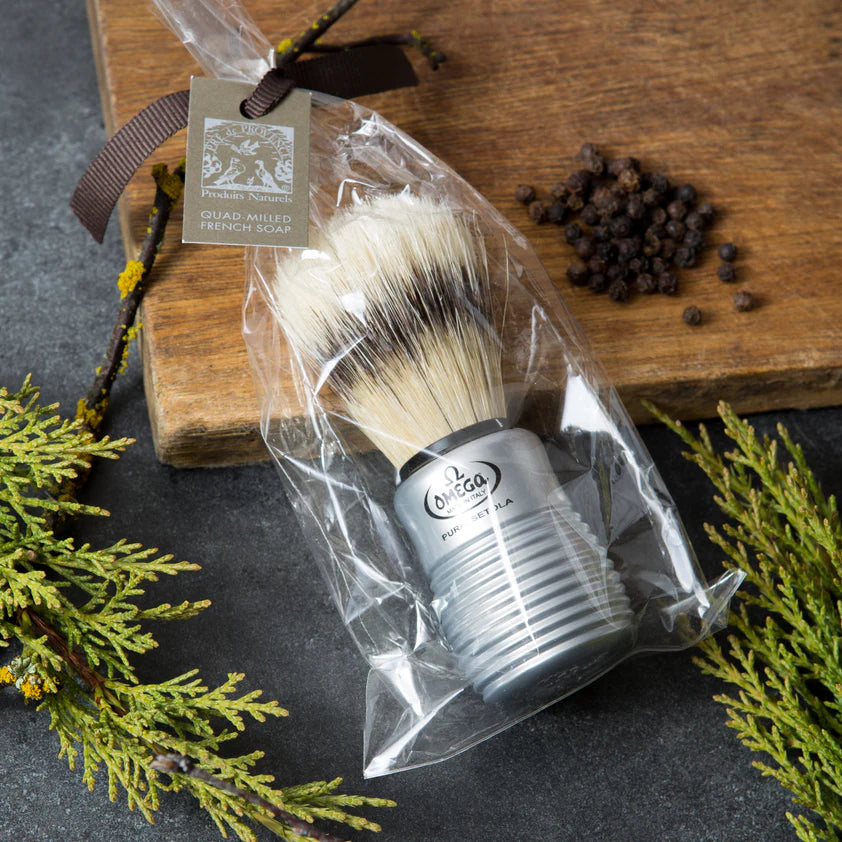 Omega Boar Bristle Shave Brush