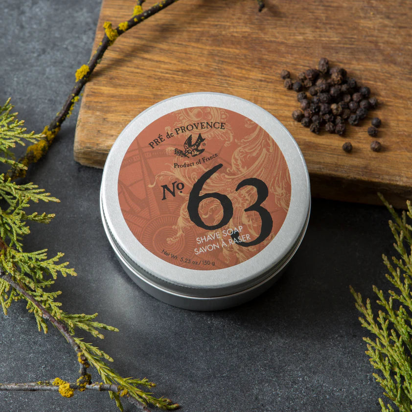 Pré de Provence No.63 Men's Shave Soap in Tin
