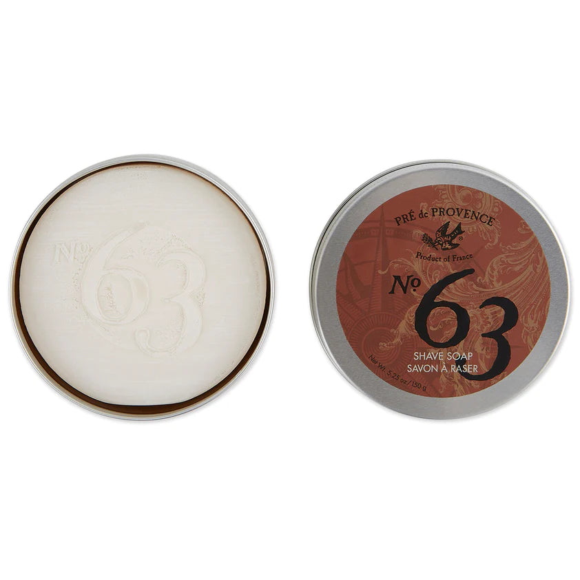 Pré de Provence No.63 Men's Shave Soap in Tin
