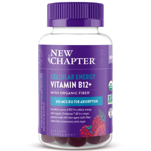 New Chapter Cellular Energy Vitamin B12+ 350 MCG 60 Count Gummies