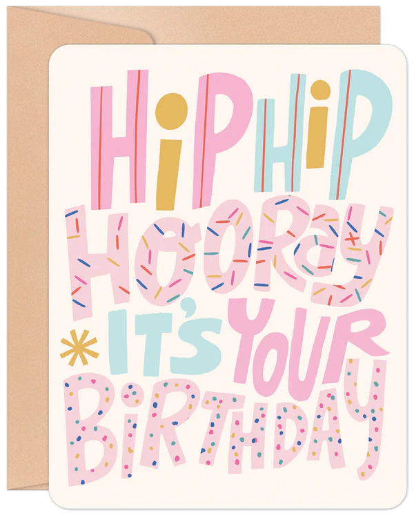 'Hip Hip Hooray' Willow & Ivy Birthday Card