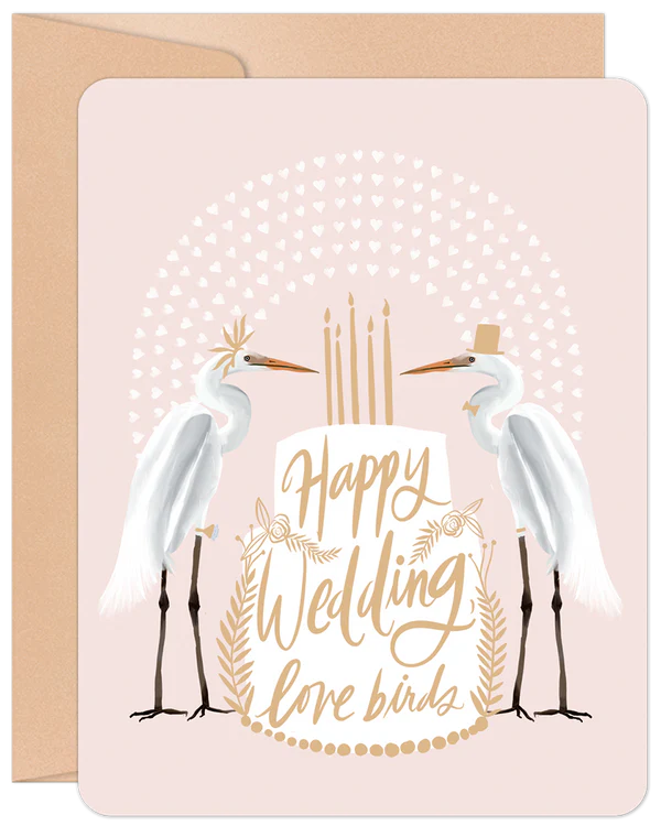 'Love Birds' Willow & Ivy Wedding Card