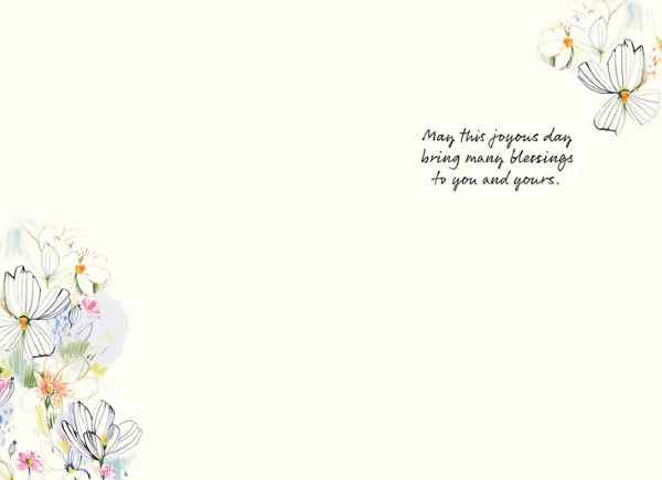Rejoice Floral Easter Card