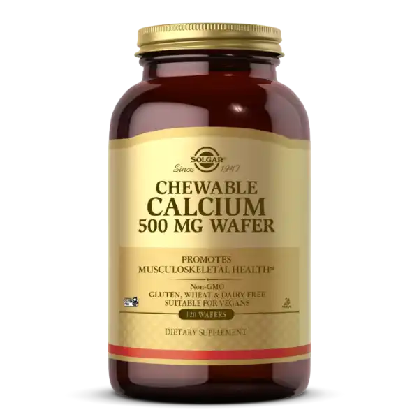 SOLGAR CHEWABLE CALCIUM 500 MG WAFER 120 WAFERS
