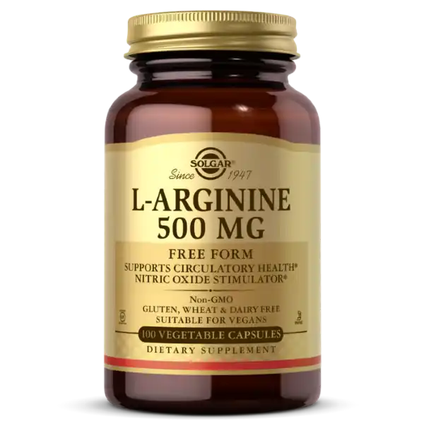 SOLGAR L-ARGININE 500 MG 100 CAPSULES