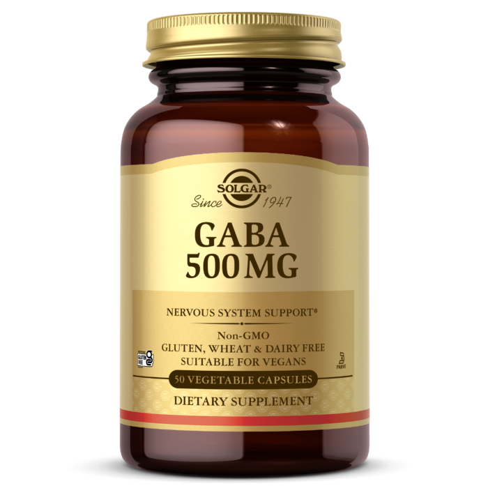 SOLGAR GABA 500 MG 50 VEGETABLE CAPSULES