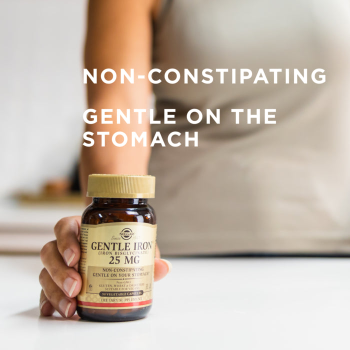 SOLGAR GENTLE IRON® 25 MG 90 VEGETABLE CAPSULES**