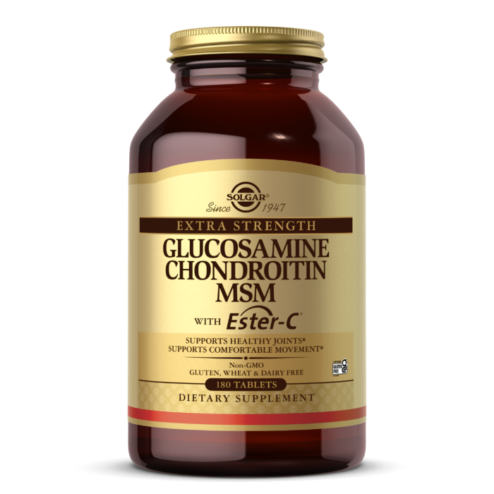 SOLGAR EXTRA STRENGTH GLUCOSAMINE CHONDROITIN MSM WITH ESTER-C® 180 TABLETS