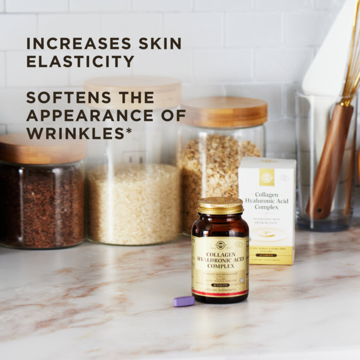 SOLGAR COLLAGEN HYALURONIC ACID COMPLEX TABLETS