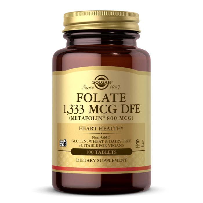 SOLGAR FOLATE 1,333 MCG DFE (METAFOLIN® 800 MCG) TABLETS