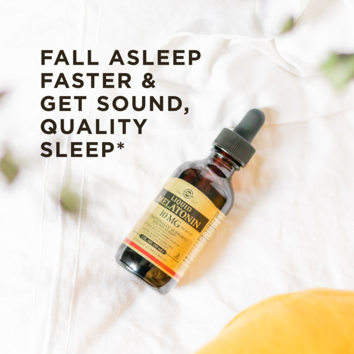 SOLGAR LIQUID MELATONIN 10 MG – NATURAL BLACK CHERRY FLAVOR