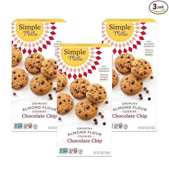 Simple Mills Crunchy Almond Flour Chocolate Chip Cookies