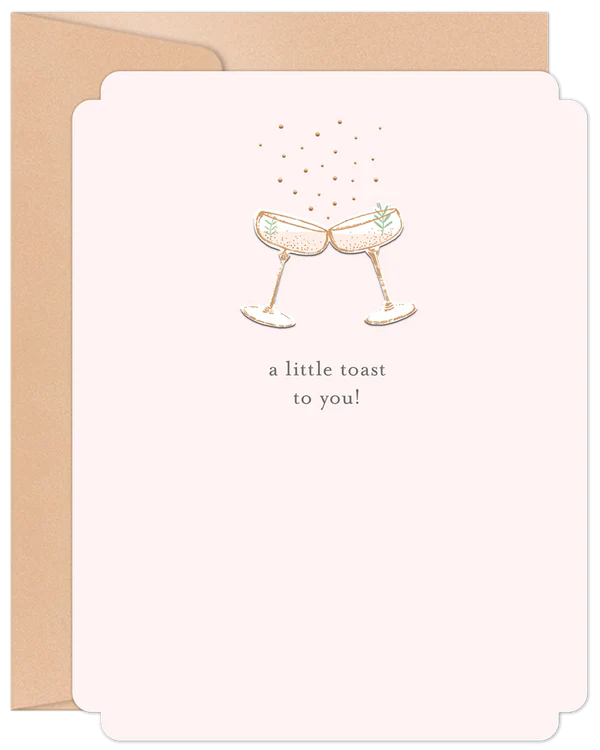 'A Little Toast To You' Willow & Ivy Anniversary Card