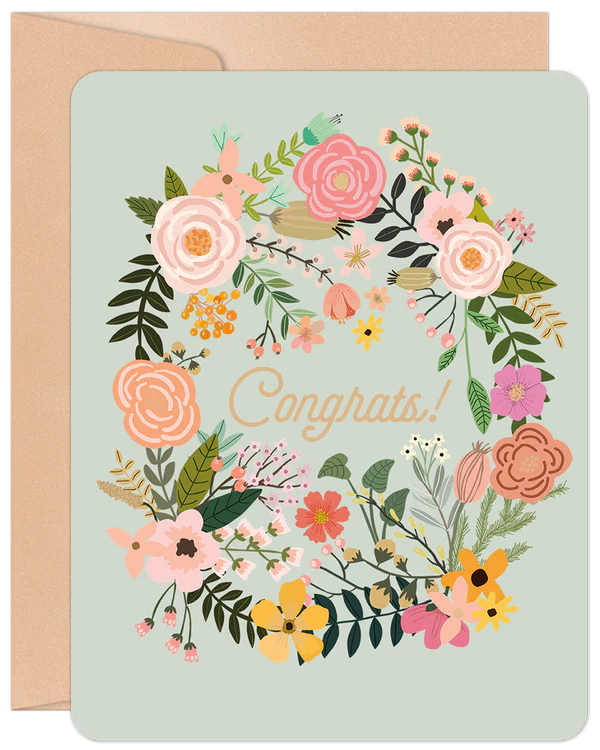 'Congrats!' Willow & Ivy Card