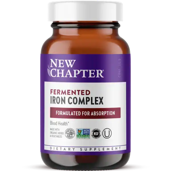 New Chapter Fermented Iron Complex 60 Vegetarian Tablets