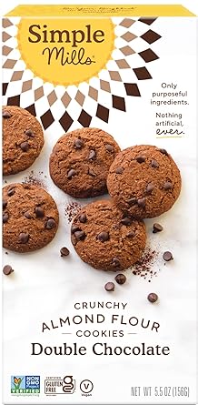 Simple Mills Crunchy Almond Flour Double Chocolate Cookies