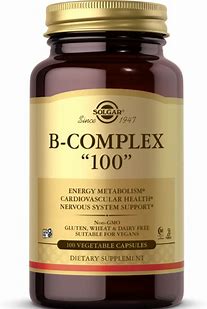 SOLGAR B-COMPLEX "100" 100 VEGETABLE CAPSULES