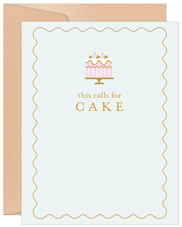 'This Calls For CAKE' Willow & Ivy Birthday Card