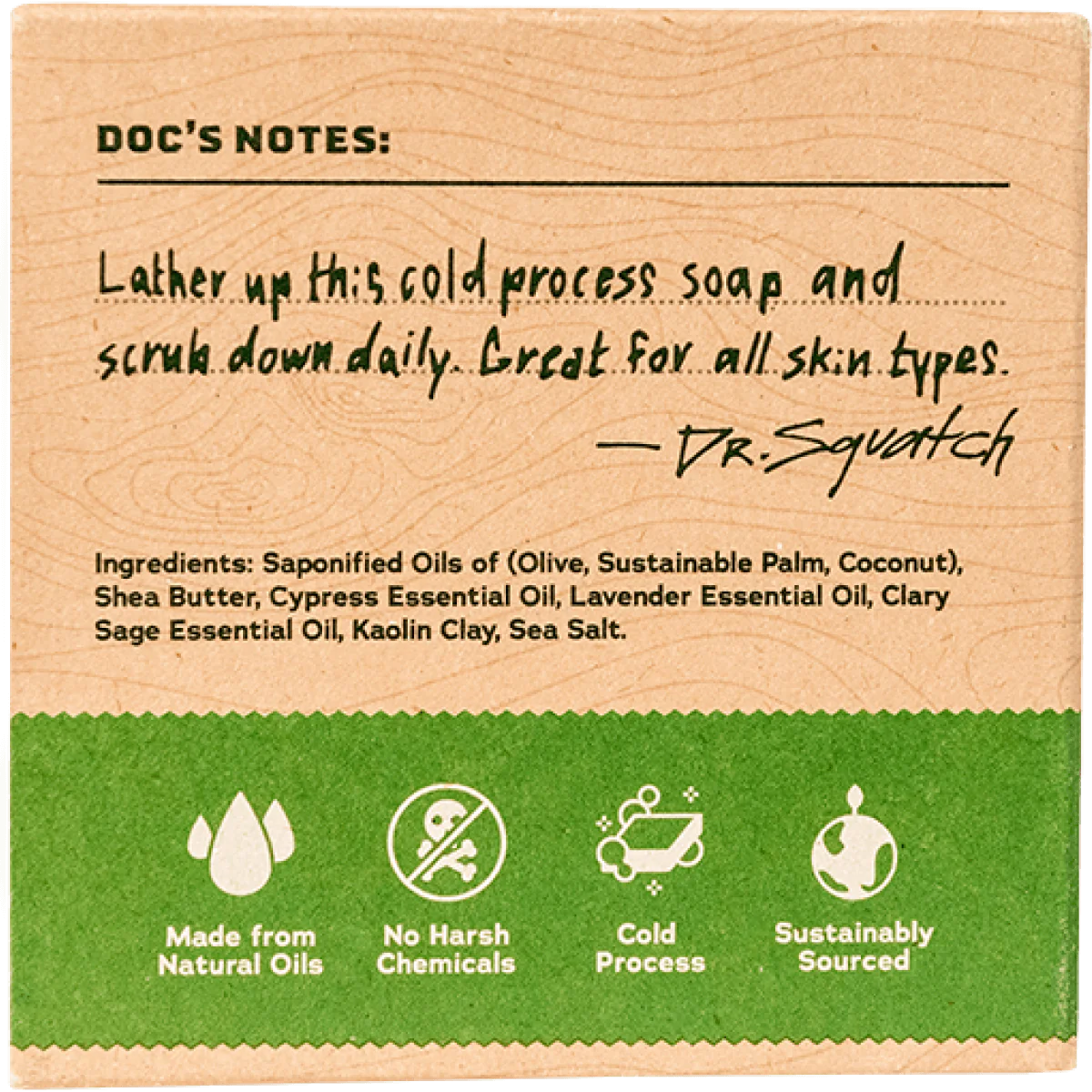 Dr. Squatch Alpine Sage Bar Soap