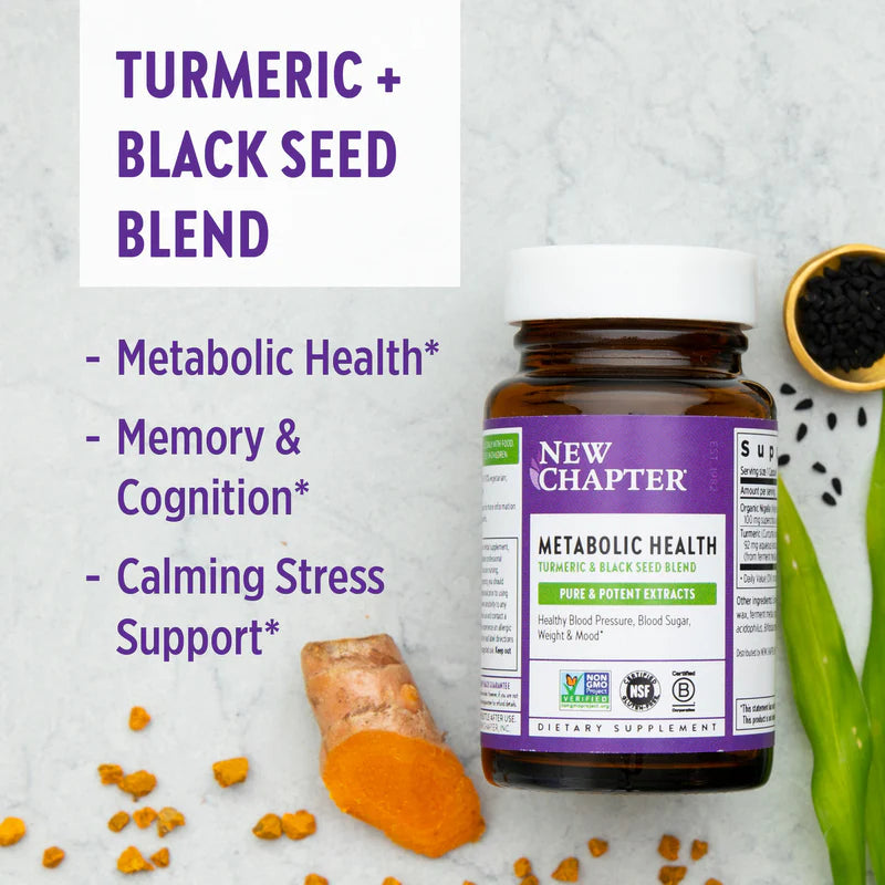 New Chapter Metabolic Health: Turmeric & Black Seed Blend