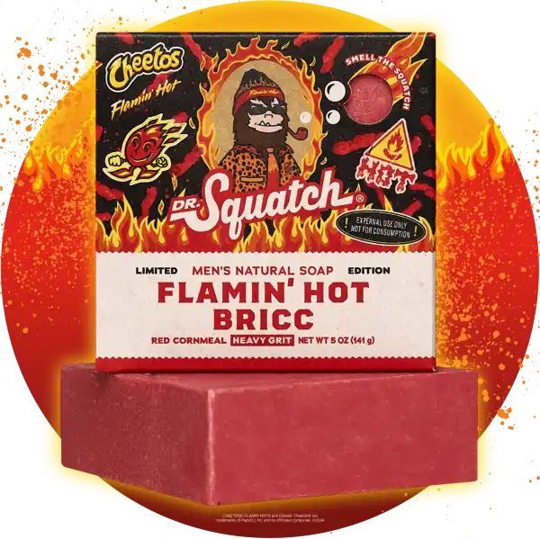 Dr. Squatch Flamin' Hot Bricc Soap Bar