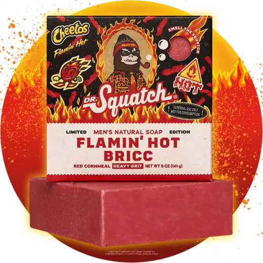 Dr. Squatch Flamin' Hot Bricc Soap Bar