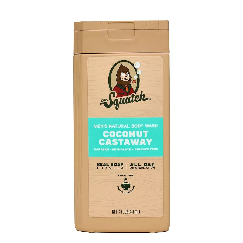 Dr. Squatch Coconut Castaway 14 OZ Body Wash