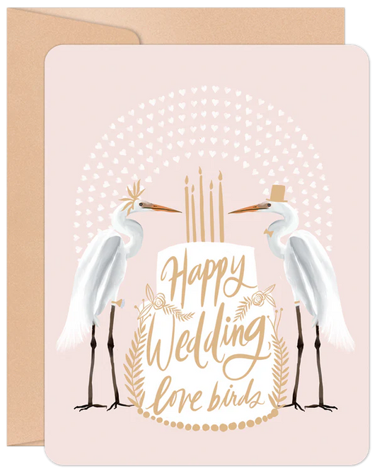 'Love Birds' Willow & Ivy Wedding Card