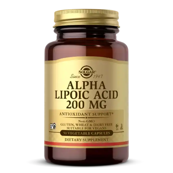 SOLGAR ALPHA LIPOIC ACID 200 MG 50 CAPSULES