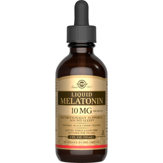 LIQUID MELATONIN 10 MG – NATURAL BLACK CHERRY FLAVOR