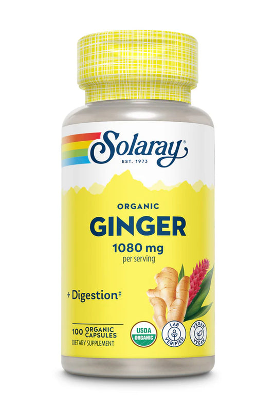 Solaray Organic Ginger 1080 mg