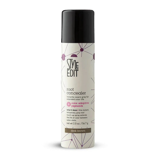 Style Edit Root Touch Up Spray | Temporary Hair Color for Gray Roots and Thinning Hair | Salon-Quality, Transfer-Resistant Hair Concealer | Dark Brown, 2 oz (Copy)