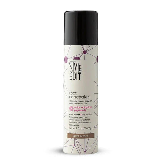 Style Edit Root Touch Up Spray | Temporary Hair Color for Gray Roots and Thinning Hair | Salon-Quality, Transfer-Resistant Hair Concealer | Light Brown, 2 oz (Copy)