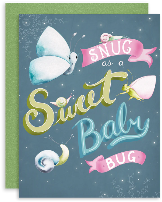 'Sweet Baby Bug' Leanin' Tree Congratulations Card