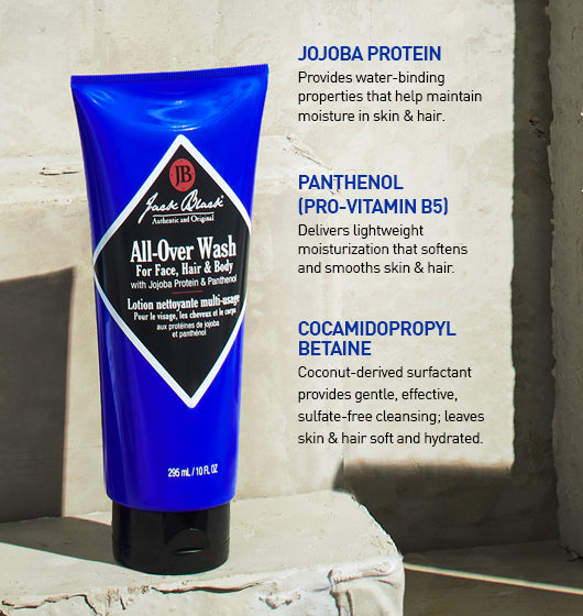 Jack Black All-Over Wash for Face, Hair & Body