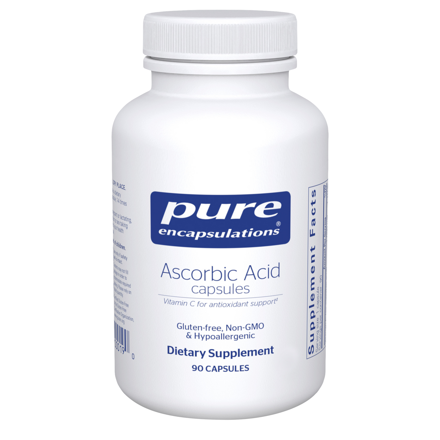 Pure Encapsulations Ascorbic Acid 90 Capsules