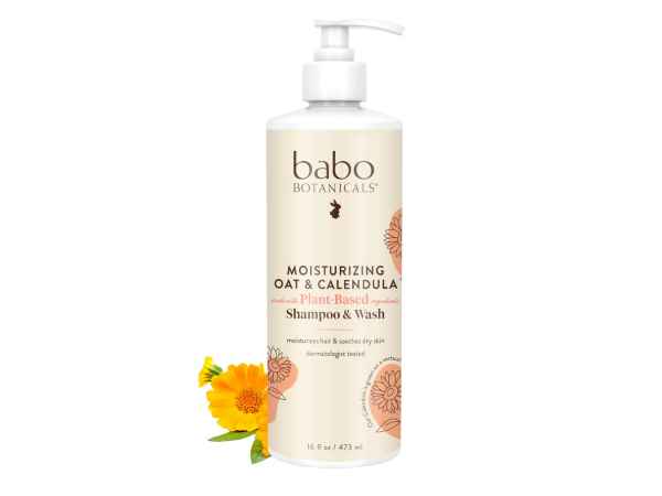 Babo Botanicals Moisturizing Oat & Calendula Shampoo & Wash