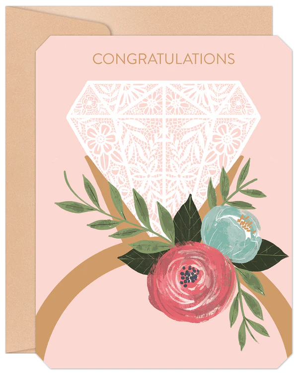 'Congratulations' Willow & Ivy Engagement Card