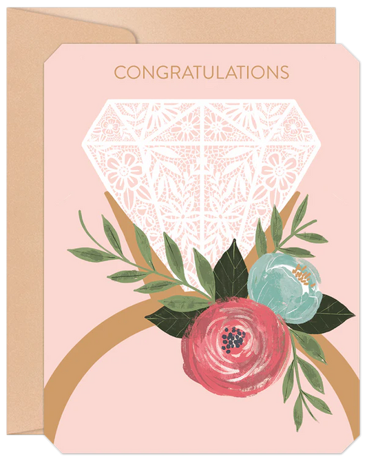 'Congratulations' Willow & Ivy Engagement Card