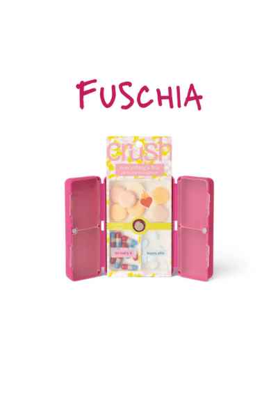 Crush Fuschia Pill & Vitamin Organizer