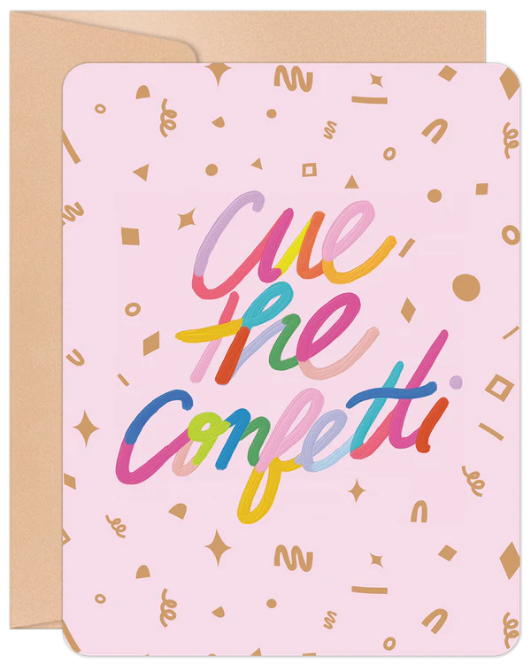'Cue The Confetti' Willow & Ivy Congratulations Card