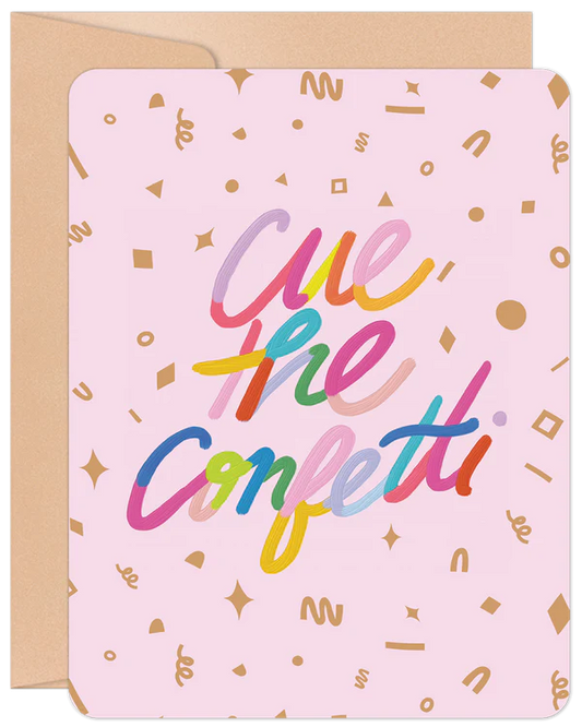 'Cue The Confetti' Willow & Ivy Congratulations Card