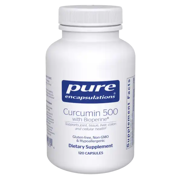 Pure Encapsulations Curcumin 500 with Bioperine 120 Capsules