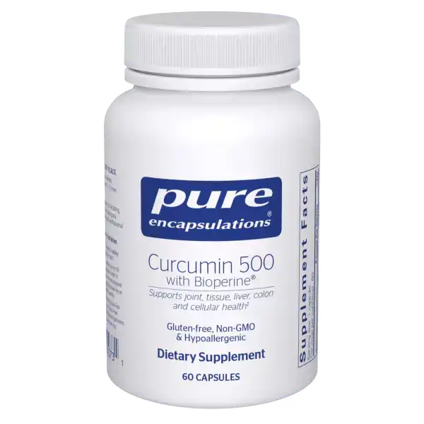 Pure Encapsulations Curcumin 500 with Bioperine 60 Capsules