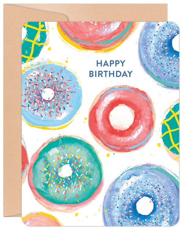 "Happy Birthday" Willow & Ivy Donut Card
