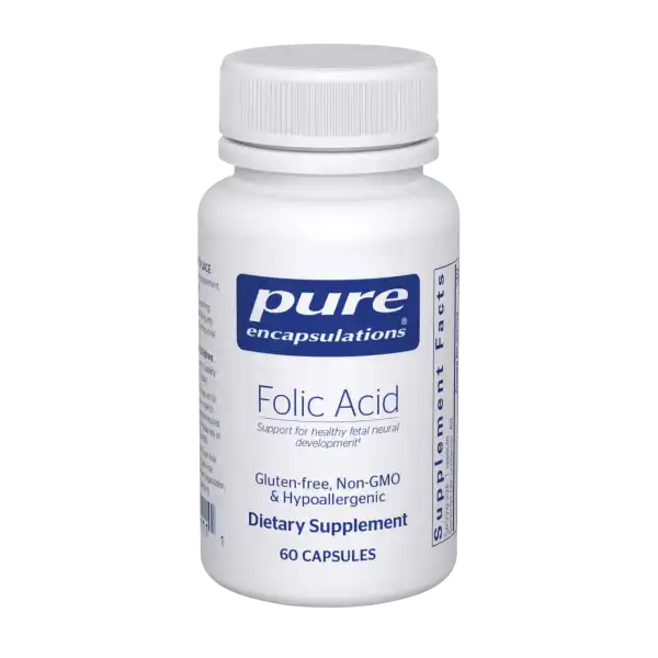 Pure Encapsulations Folic Acid 60 Capsules