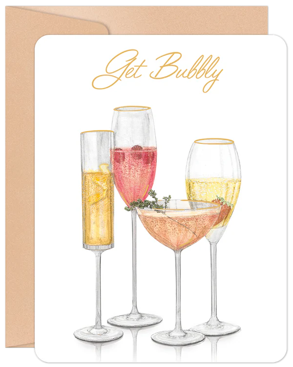 'Get Bubbly' Willow & Ivy Birthday Card