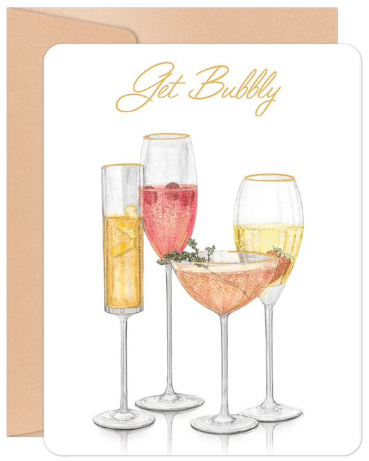 'Get Bubbly' Willow & Ivy Birthday Card