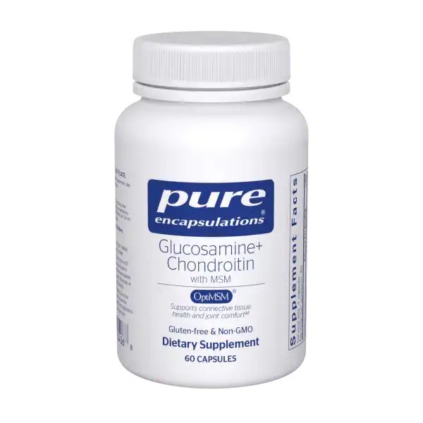 Pure Encapsulations Glucosamine Chondroitin with MSM 60 Capsules