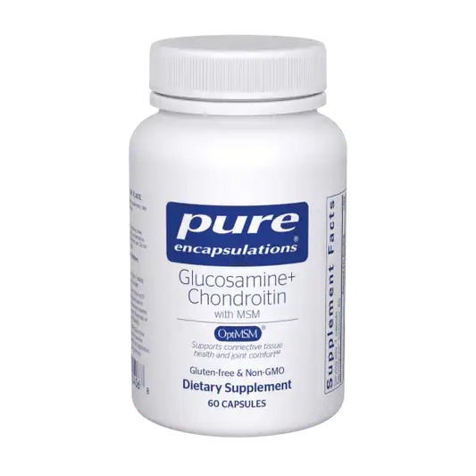 Pure Encapsulations Glucosamine Chondroitin with MSM 60 Capsules